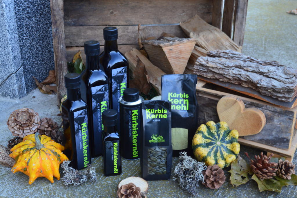 Niederwimmerhof Produkte, Öl, Kürbiskernöl