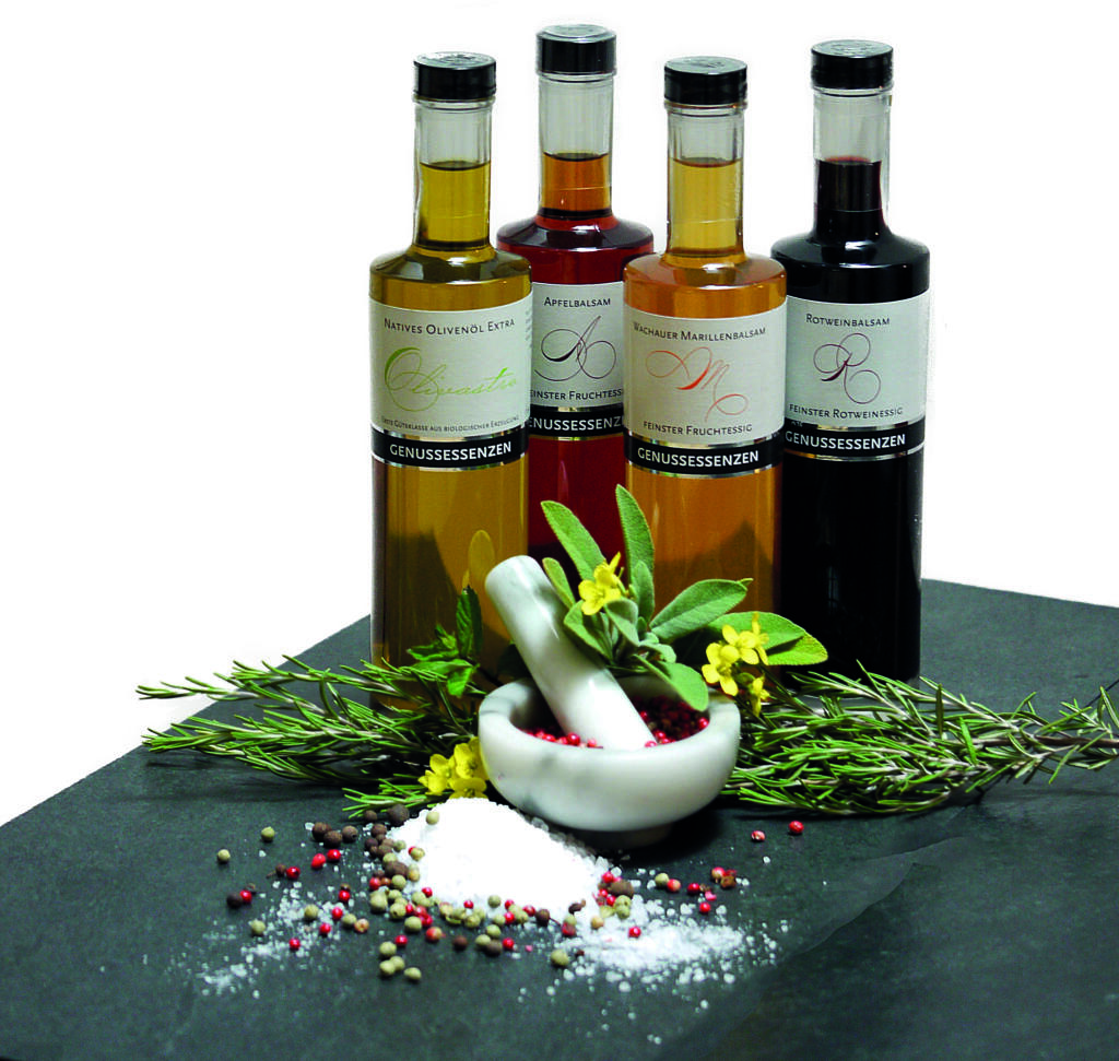 Essige, Olivenöl, Fruchtaufstriche, Säfte