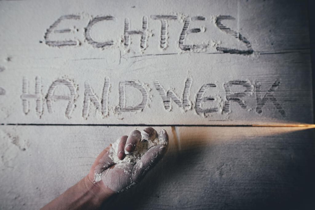versprechen ehrlicher Handarbeit